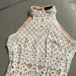 Lace midi dress